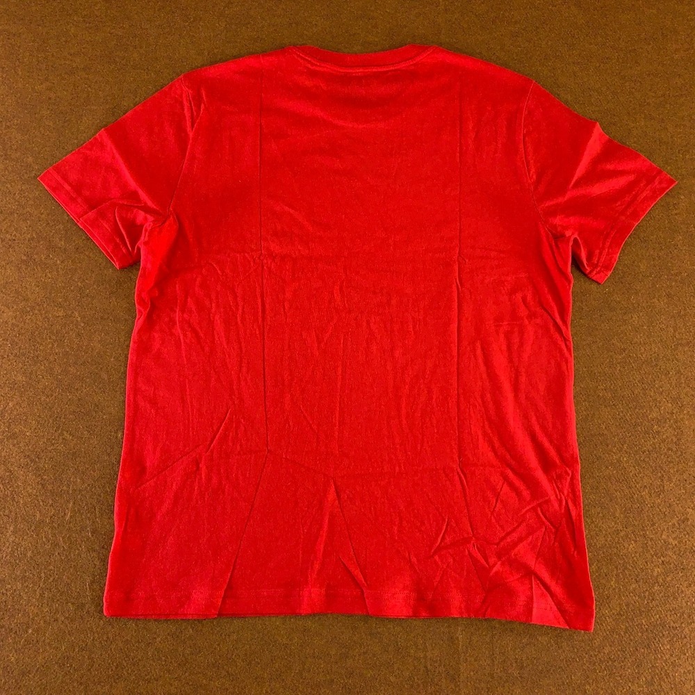 Old Navy Mens Medium Red Soft Wash Merry Vibes Only Holiday Graphic T-Shirt NWT - Picture 5 of 12